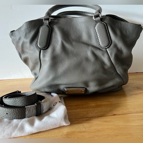 Marc Jacobs Electro Q Fran Dark Gray Silver Hardware Hand and shoulder Bag - Picture 6 of 14